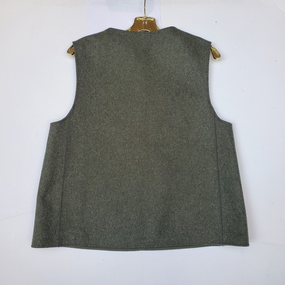 COS Wool Vest Zip Front NWOT Size 10 Neutral Minimalist - Picture 5 of 12
